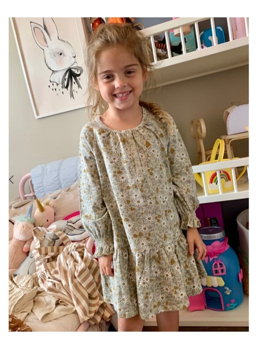 New Rylee Cru swing dress wildflowers 10-12y